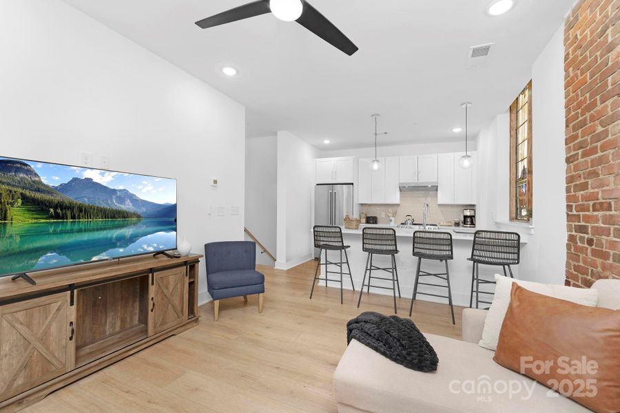 Furnished interior view inside a new home in , Charlotte (Image 8). Furnished interior view inside a new home in , Charlotte (Image 8).