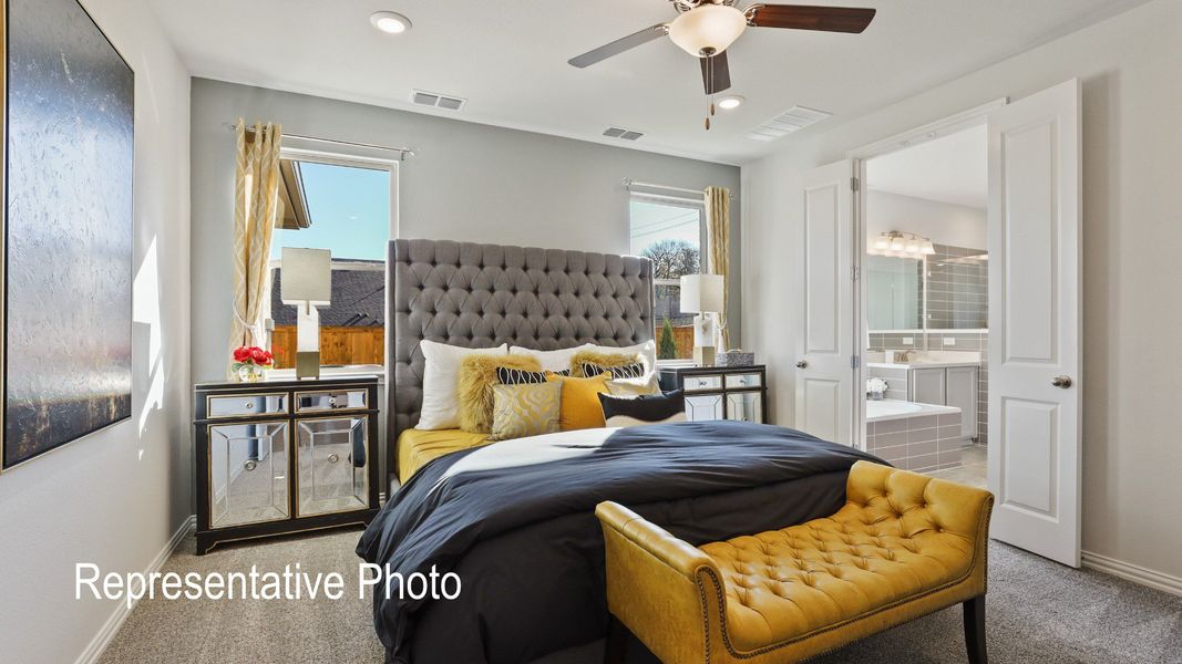 Furnished interior view inside a new home in Wildflower Ranch, Fort Worth (Image 10).