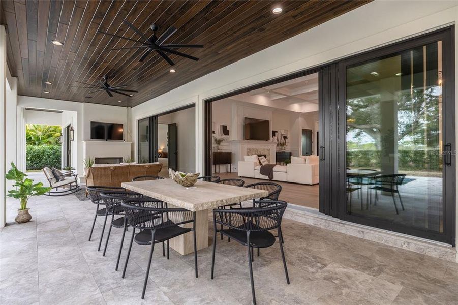 Exterior details and patio area of a home in , Belleair (Image 35).