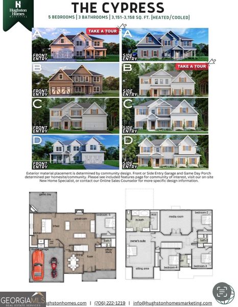 2D floor plan layout of this home in Juliette Crossing, Forsyth, GA (Image 10). 2D floor plan layout of this home in Juliette Crossing, Forsyth, GA (Image 10).