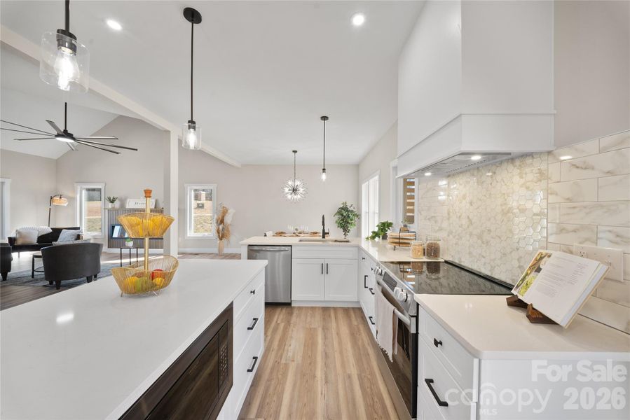 Furnished interior view inside a new home in , Asheville (Image 7).