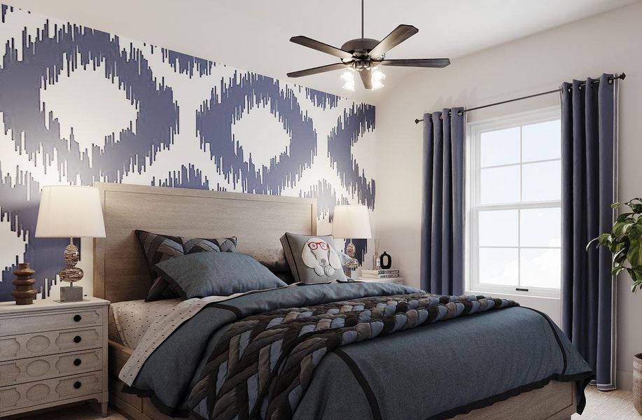 Representative furnished interior of a home built from the Marathon by Beazer Homes in Waterbend, Euless (Image 9).