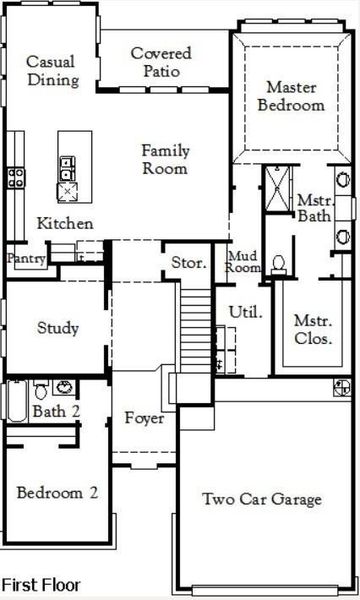 1st Floor Diagram (Goodrich plan)