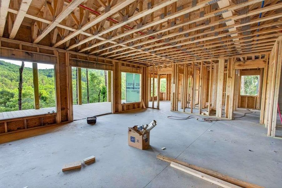 In-progress construction of a new home in , Cherry Log, GA (Image 27).