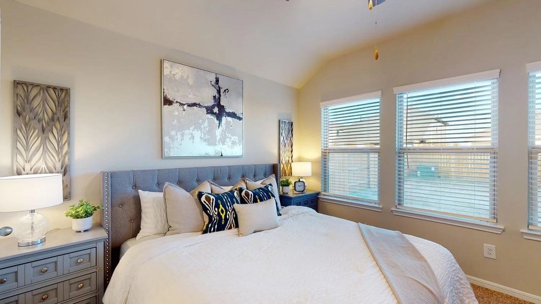 Furnished interior view inside a new home in Sunterra, Katy (Image 15).
