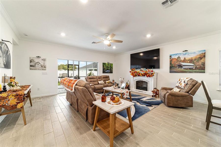 Furnished interior view inside a new home in Country Lane Estates, Williston (Image 28).