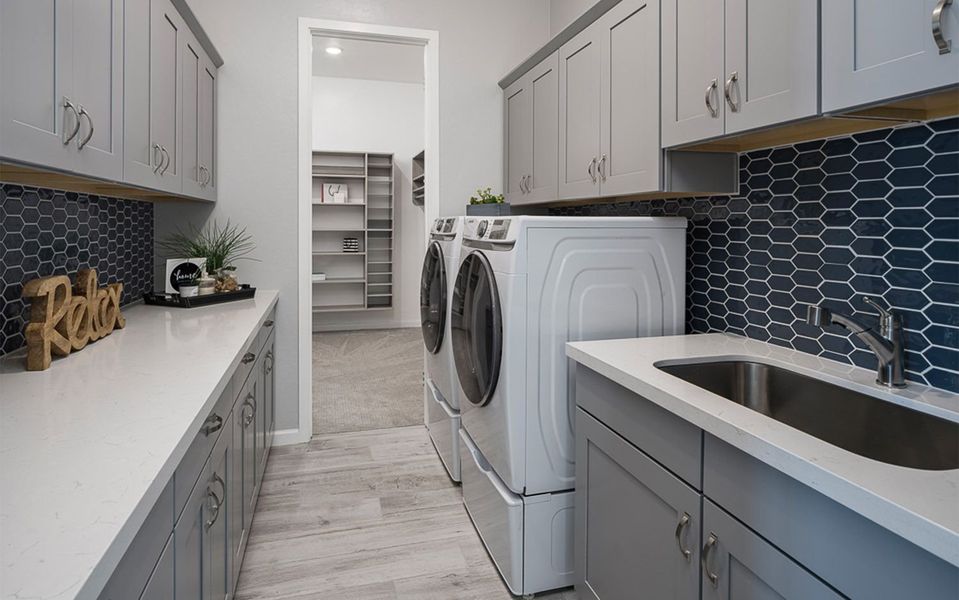 Representative furnished interior of a home built from the The Woodland by CastleRock Communities in Heritage Pointe, Chino Valley (Image 5).