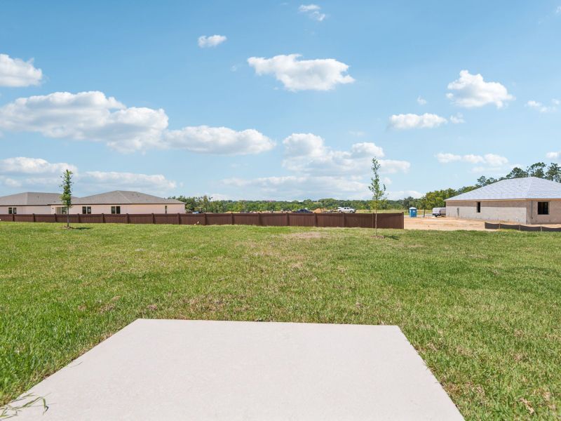 Exterior details and patio area of a home in Hilltop Vistas, Dade City (Image 3).