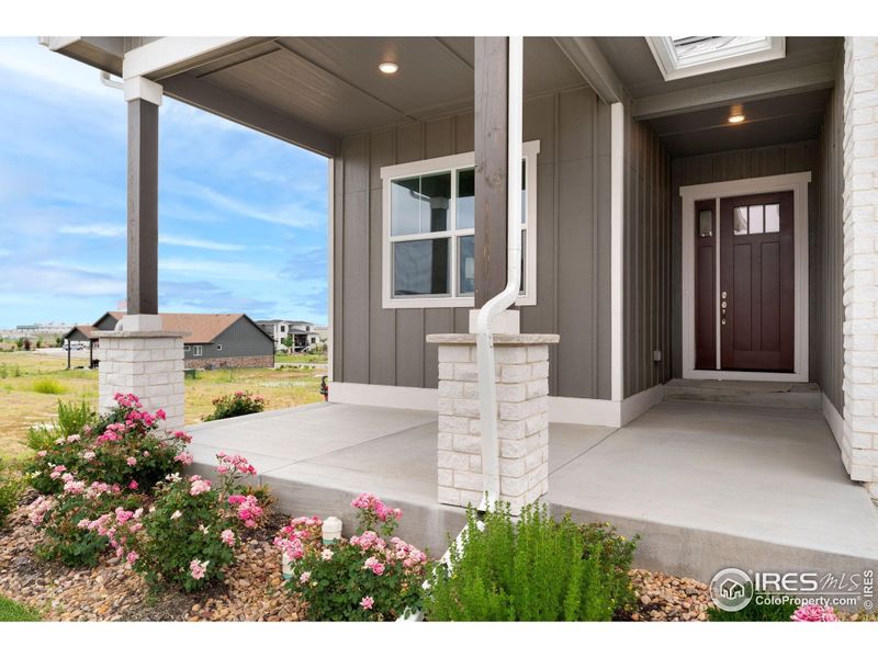 Welcoming Covered Front Porch