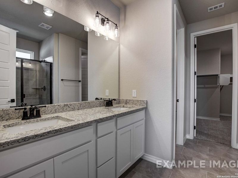 Furnished interior view inside a new home in Ladera, San Antonio (Image 11).