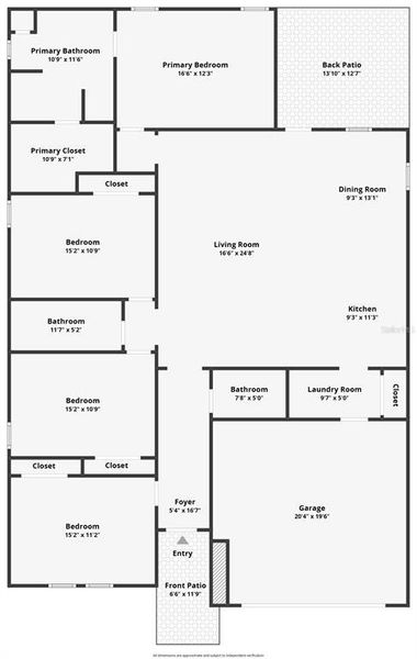 2D floor plan layout of this home in , Weeki Wachee, FL (Image 5).