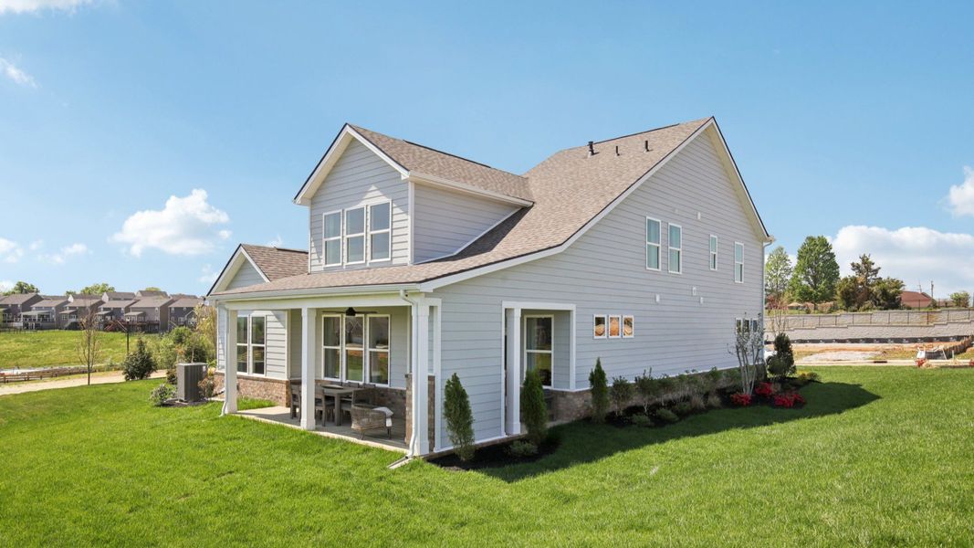 Representative furnished interior of a home built from the Lassiter by DRB Homes in Cottages of Bearwood, Mount Pleasant (Image 47).