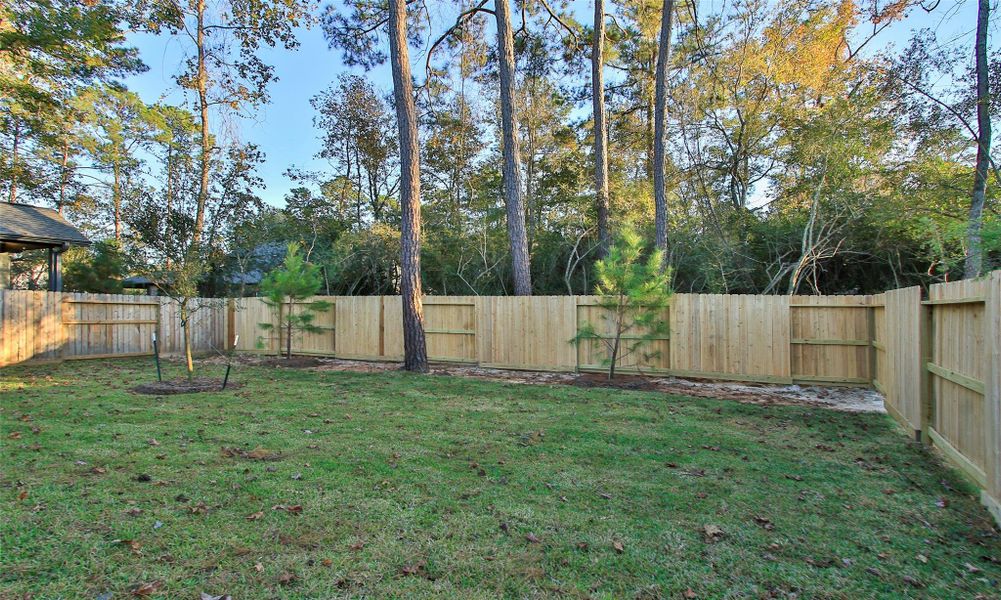 Exterior details and patio area of a home in The Woodlands Hills, Willis (Image 18). Exterior details and patio area of a home in The Woodlands Hills, Willis (Image 18).