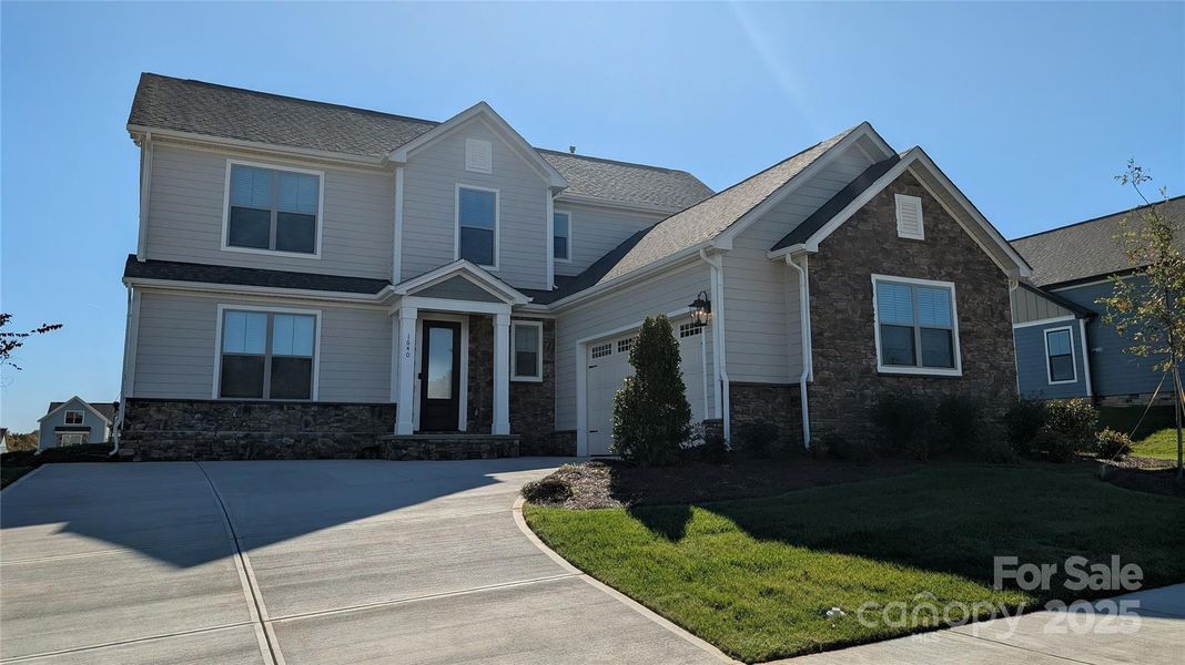 Front exterior of a new home in Stoneridge Hills, Rock Hill, SC, highlighting curb appeal (Image 2).