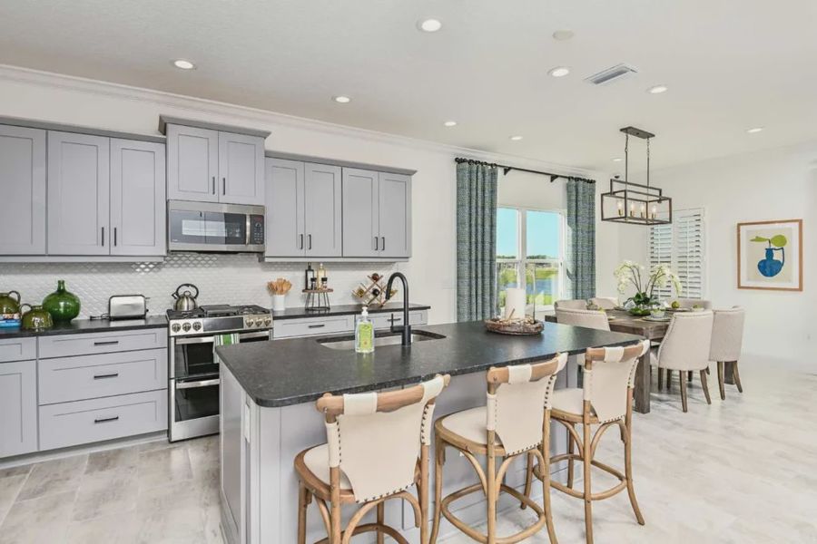 Furnished interior view inside a new home in Windward, Lakewood Ranch (Image 5). Furnished interior view inside a new home in Windward, Lakewood Ranch (Image 5).