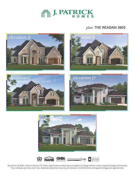 Exterior rendering of this home design in , Conroe, TX (Image 2).