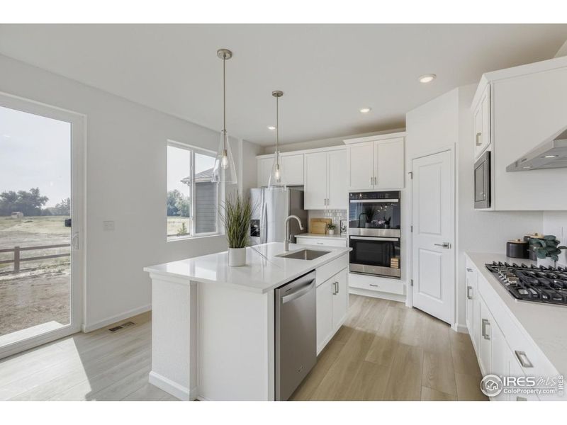 Furnished interior view inside a new home in Hidden Creek, Frederick (Image 11). Furnished interior view inside a new home in Hidden Creek, Frederick (Image 11).