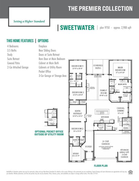 Sweetwater Floorplan Sweetwater Floorplan