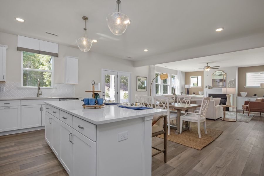 Representative furnished interior of a home built from the The Hickory II A by Davidson Homes LLC in Springvale South, Fuquay Varina (Image 18). Representative furnished interior of a home built from the The Hickory II A by Davidson Homes LLC in Springvale South, Fuquay Varina (Image 18).