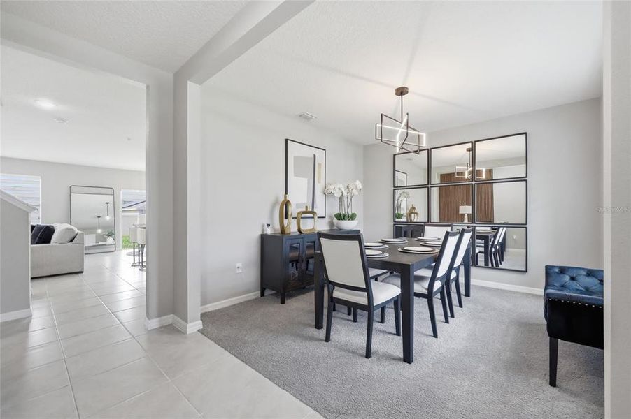 Furnished interior view inside a new home in Edgemont at Serenoa, Clermont (Image 13).