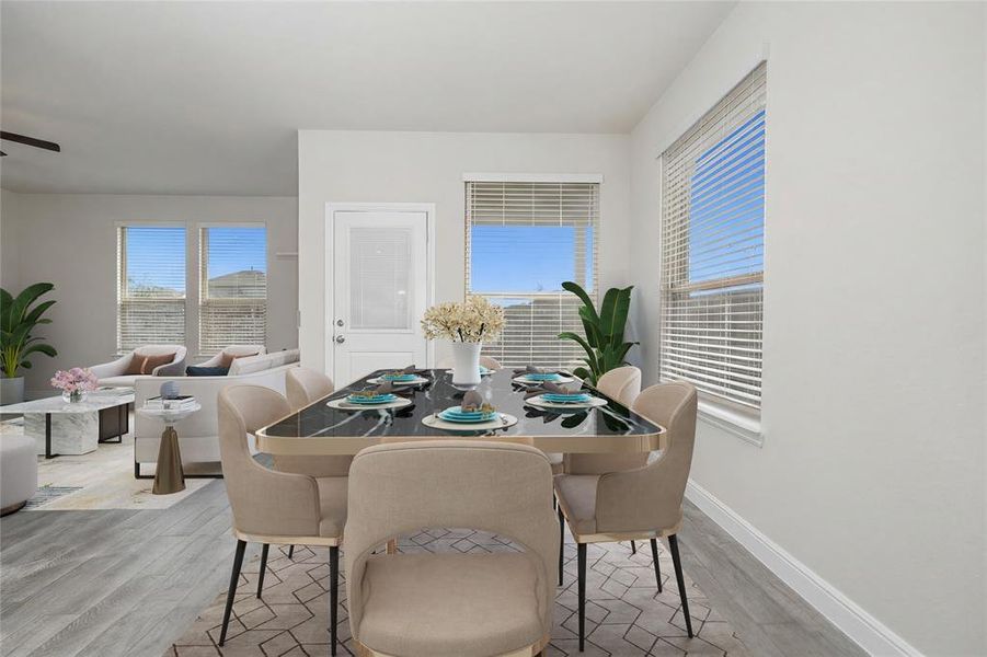 Furnished interior view inside a new home in Trails of Elizabeth Creek, Fort Worth (Image 13).