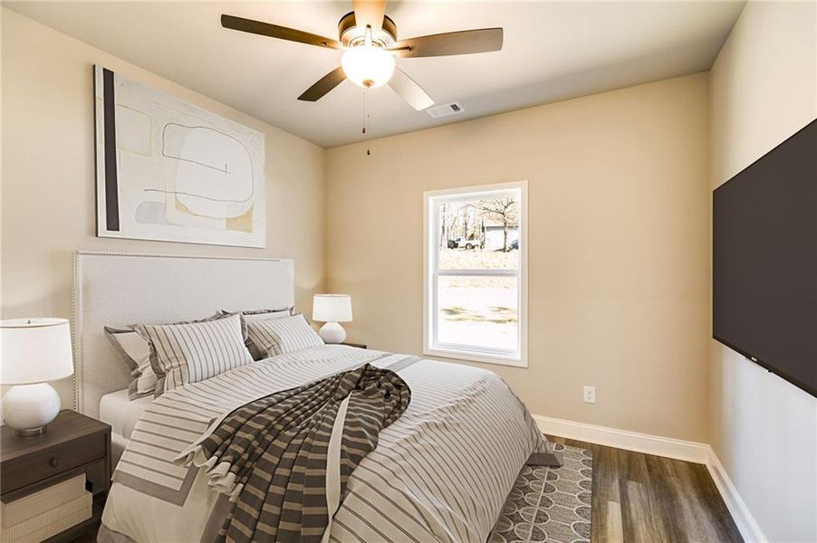 Furnished interior view inside a new home in , Buchanan (Image 14).