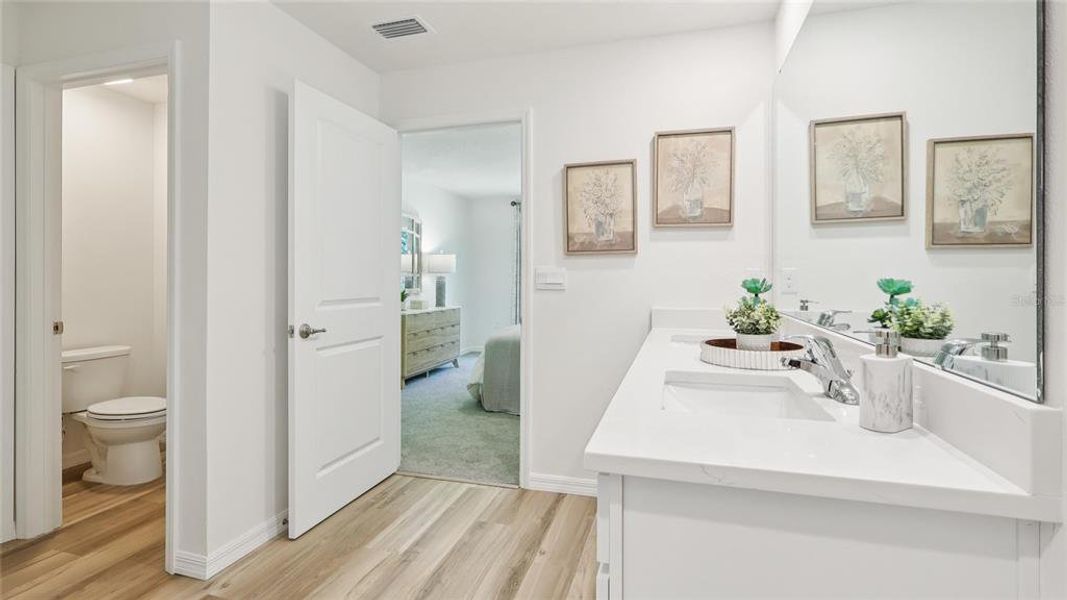 Furnished interior view inside a new home in Silver Springs Shores Spot Lots, Ocala (Image 14).