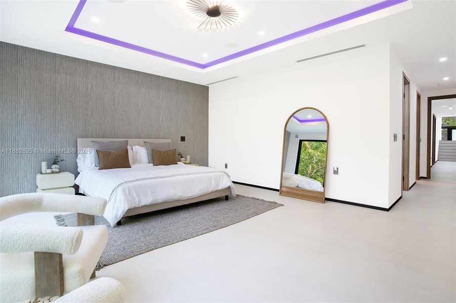 Furnished interior view inside a new home in , Miami (Image 2).