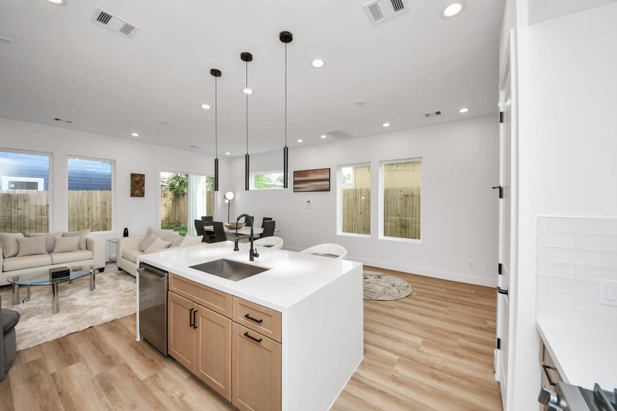 Discover the perfect blend of style and functionality in this open-concept living space, featuring sleek finishes, abundant natural light, and seamless flow for modern living.