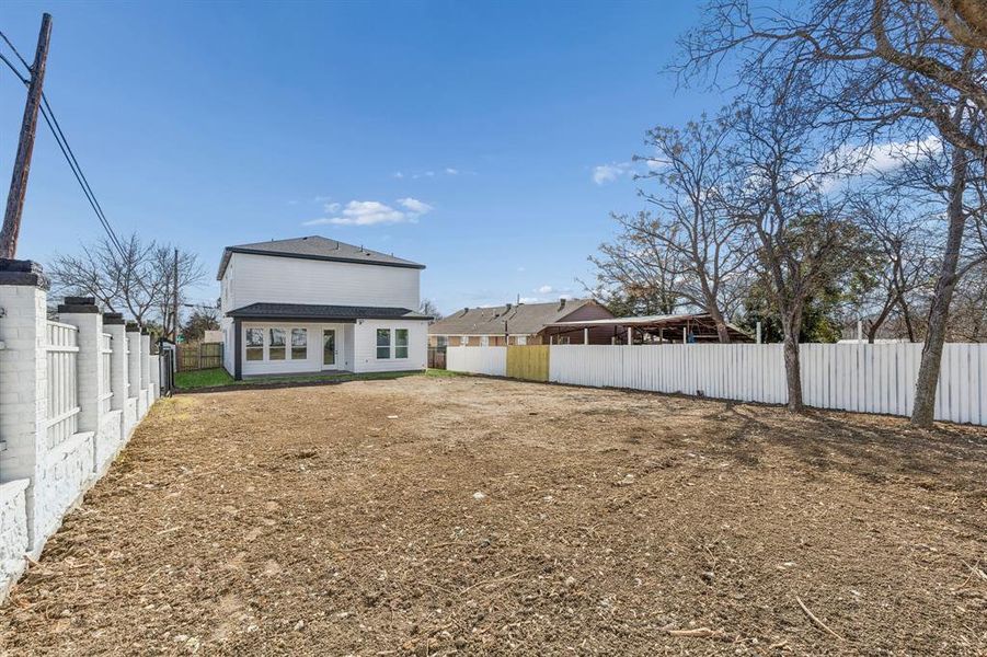 Exterior details and patio area of a home in , Dallas (Image 3). Exterior details and patio area of a home in , Dallas (Image 3).
