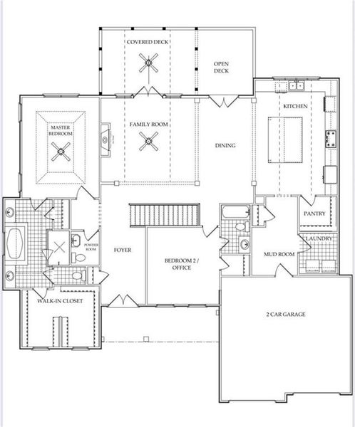 2D floor plan layout of this home in , Flowery Branch, GA (Image 14).