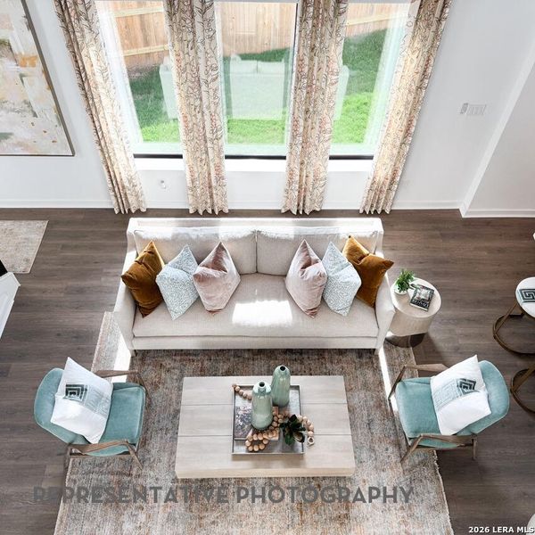 Furnished interior view inside a new home in Sunflower Ridge, New Braunfels (Image 39).