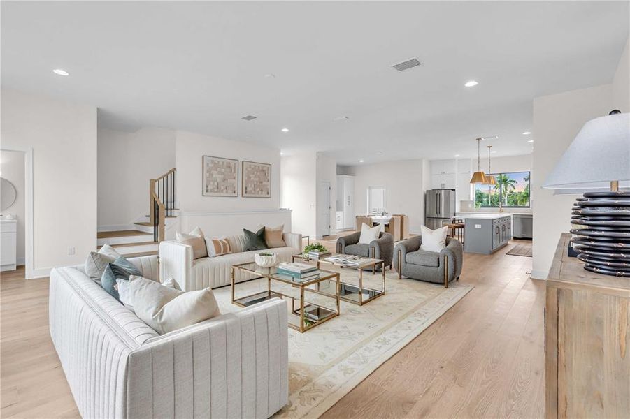 Furnished interior view inside a new home in , Tampa (Image 11).