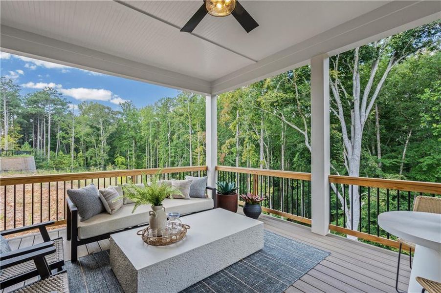 Exterior details and patio area of a home in Laurel View, Suwanee (Image 30).