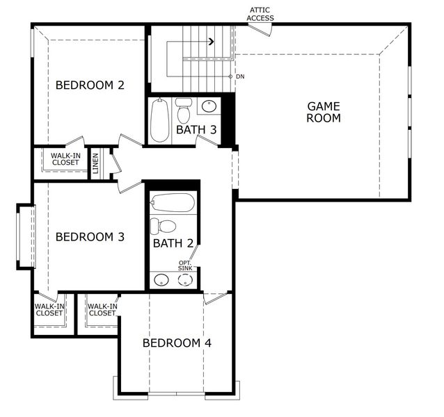 2D floor plan layout for the Concept 3015 by Risewell Homes in Silo Mills, Joshua, TX (Image 4). 2D floor plan layout for the Concept 3015 by Risewell Homes in Silo Mills, Joshua, TX (Image 4).