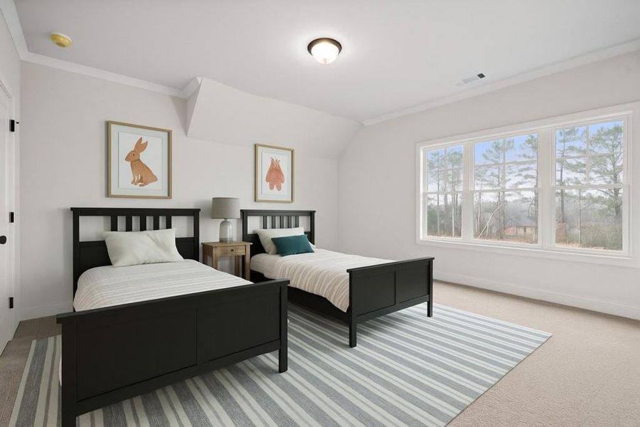 Furnished interior view inside a new home in , Marietta (Image 16). Furnished interior view inside a new home in , Marietta (Image 16).