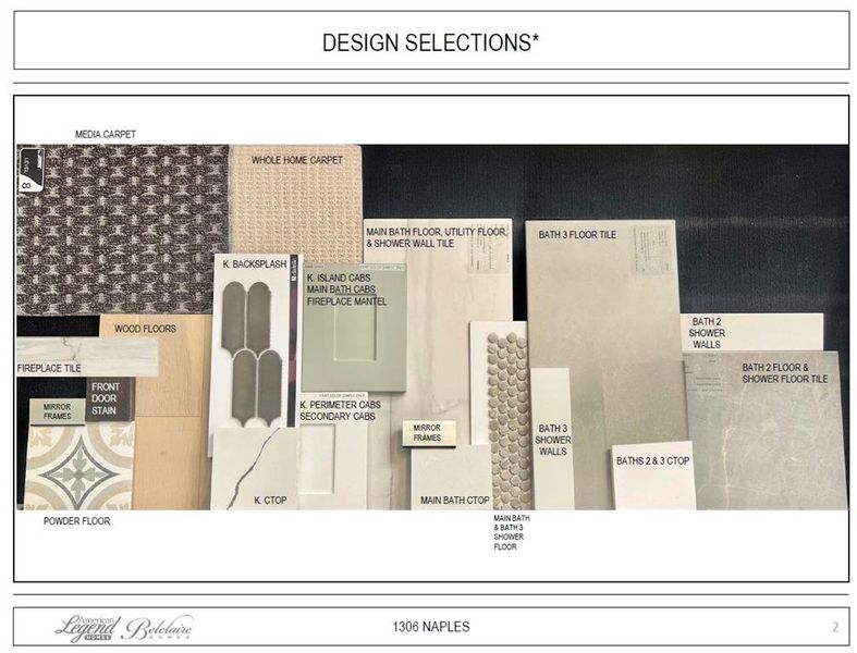 Representative photo of design selections for 1306 Naples