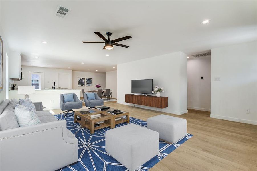 Furnished interior view inside a new home in , Terrell (Image 6).