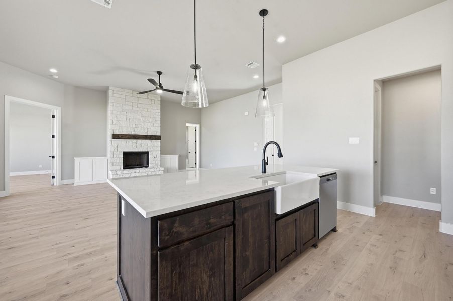Furnished interior view inside a new home in Rocky Top Ranch, Azle (Image 8). Furnished interior view inside a new home in Rocky Top Ranch, Azle (Image 8).