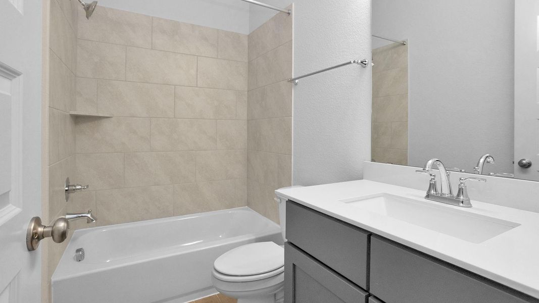 Furnished interior view inside a new home in Everly 50', Tomball (Image 6).