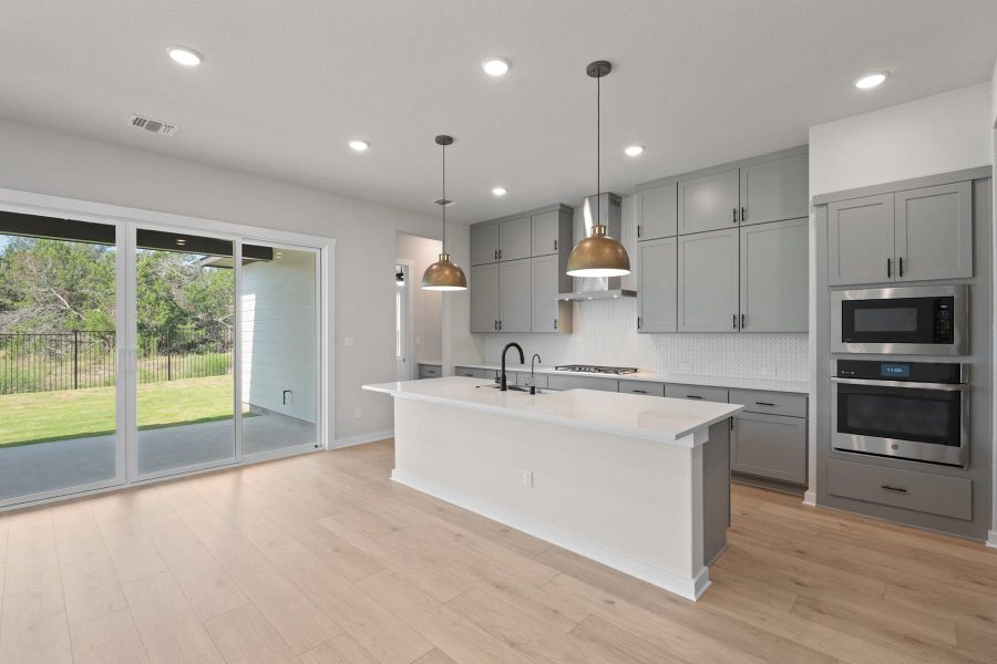Furnished interior view inside a new home in Lariat, Liberty Hill (Image 5).