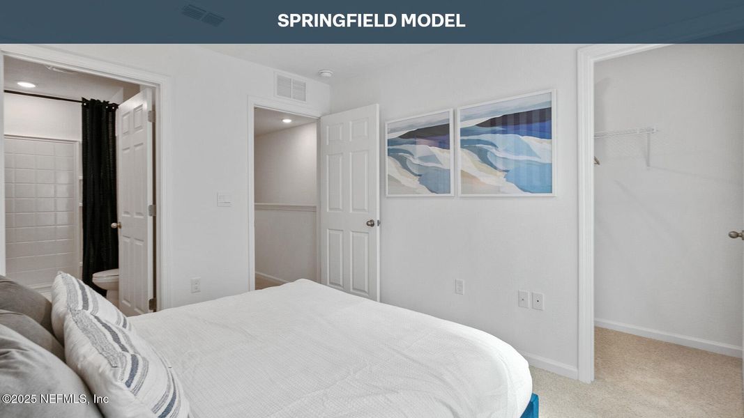 Furnished interior view inside a new home in Stokes Landing, St. Augustine (Image 11).