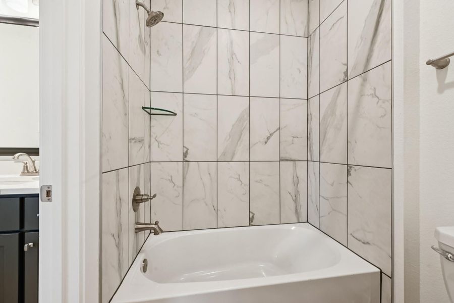 Close-up of interior finishes inside a home in Artavia, Conroe (Image 14).