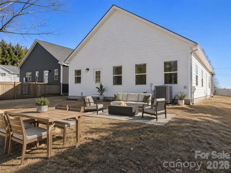 Exterior details and patio area of a home in , Hickory (Image 20).