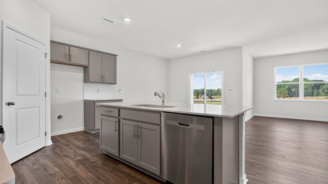 Furnished interior view inside a new home in The Grove at Matthews Landing, Fuquay Varina (Image 6).