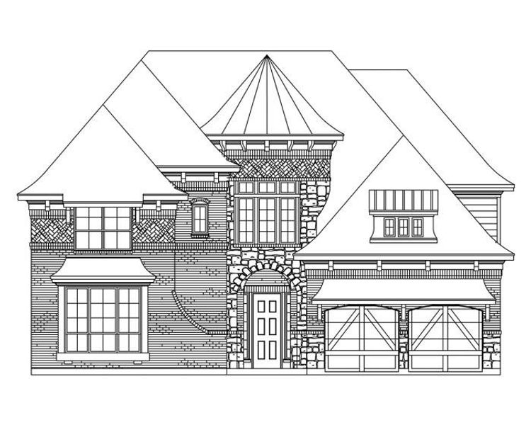 Representative exterior photo of a completed home built from the Grand Avery II by Grand Homes in Grand Oaks, Celina, TX (Image 21).