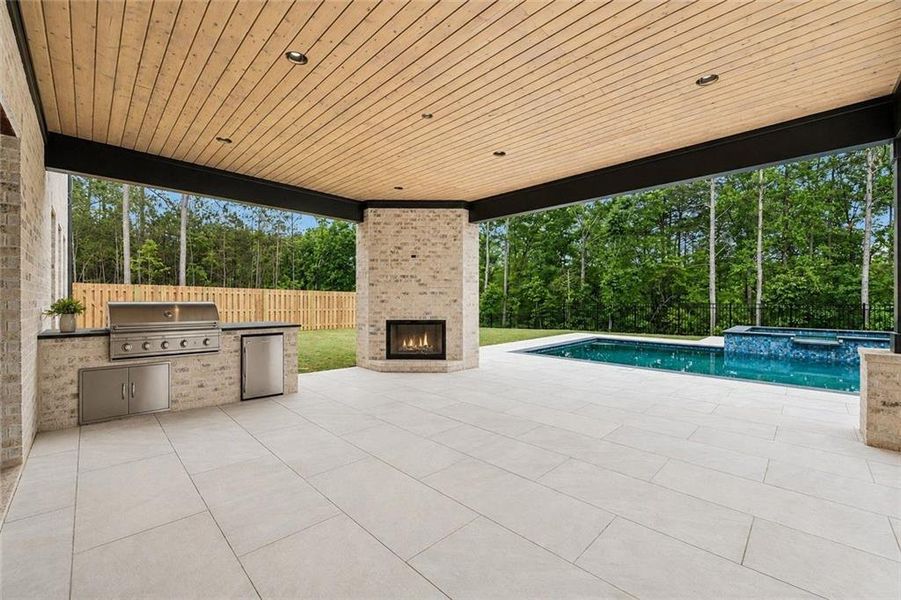 Exterior details and patio area of a home in , Flowery Branch (Image 4). Exterior details and patio area of a home in , Flowery Branch (Image 4).