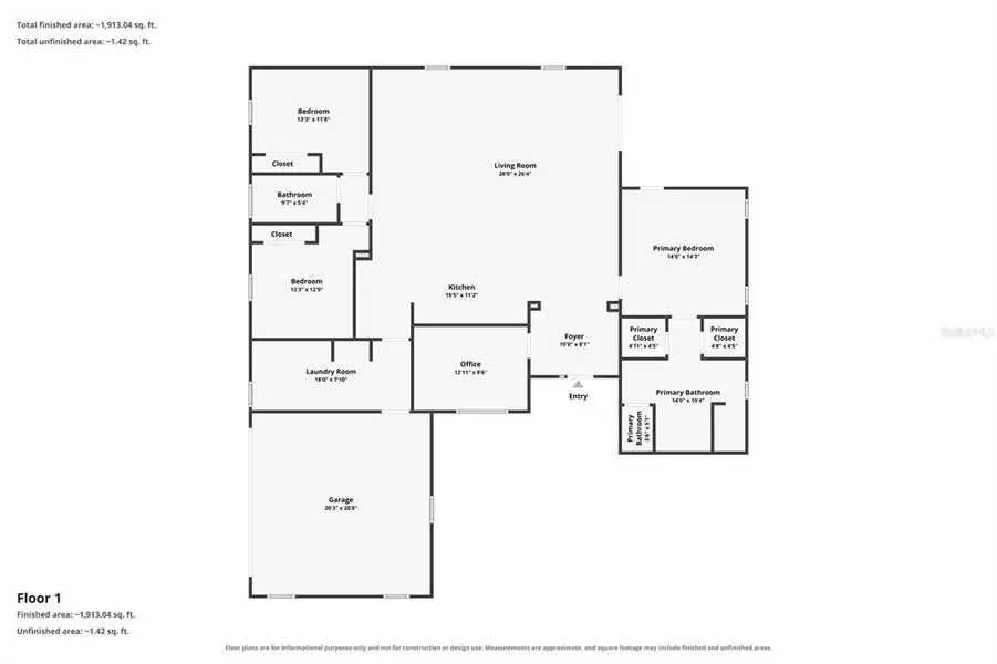 2D floor plan layout of this home in , Ocala, FL (Image 4). 2D floor plan layout of this home in , Ocala, FL (Image 4).