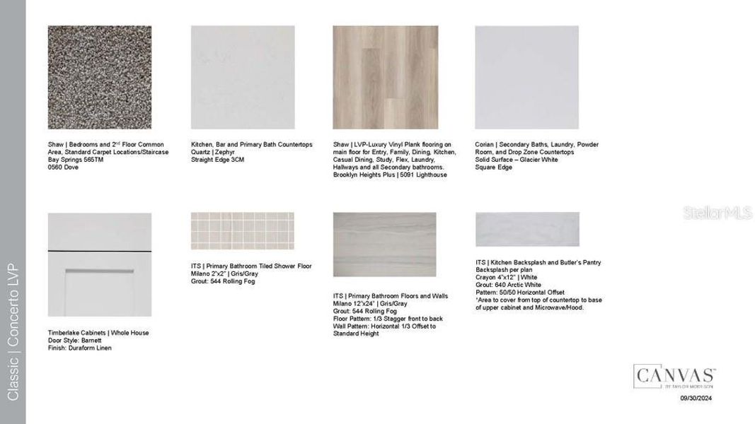 Sample of building materials used in homes in Palms at Coasterra, Palmetto (Image 13).