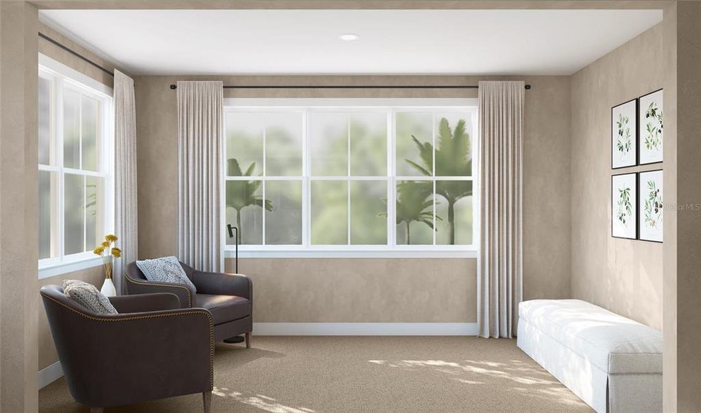 Furnished interior view inside a new home in Preserve at Deer Lakes, Sanford (Image 11).